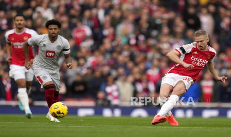 Laga Arsenal vs Sheffield United di Liga Primer Inggris (ilustrasi).