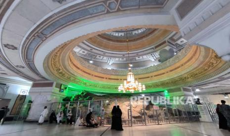 Bukit Safa di dalam Masjidil Haram, Makkah, Arab Saudi, Selasa (18/7/2023).