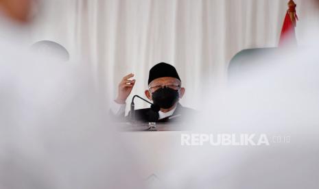 Wakil Presiden Republik Indonesia Maruf Amin. Maruf Amin Minta Kenaikan Biaya Haji Dievaluasi