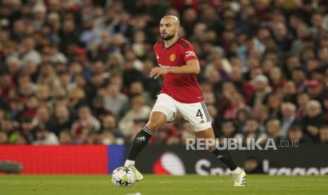 Gelandang Manchester United Sofyan Amrabat