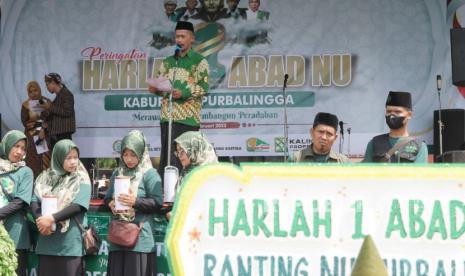 Peringatan Hari Lahir Satu Abad Nahdatul Ulama Tingkat Kabupaten Purbalingga di Alun Alun, Ahad (5/2/2023). 