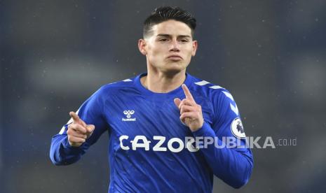 Penyerang Everton James Rodriguez 