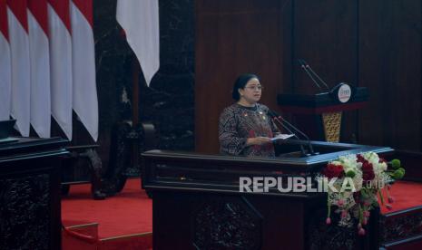 Ketua DPR RI Puan Maharani menyampaikan pidato saat Pembukaan The 8th G20 Parliamentary Speakers