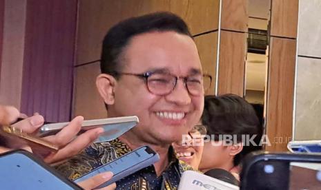 Anies Baswedan saat menghadiri acara AmCham Indonesia US-Indo Investment Summit 2023 di kawasan Jakarta Pusat, Selasa (24/10/2023).