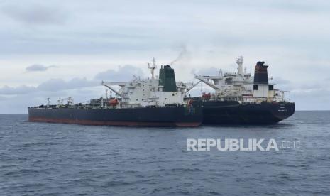 Kapal tanker pembawa minyak (ilustrasi). Ekspor minyak Iran telah meningkat menjadi lebih dari satu juta barel per hari untuk pertama kalinya dalam hampir tiga tahun 