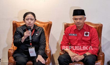 Ketua DPP Partai Demokrasi Indonesia Perjuangan (PDIP), Puan Maharani mengungkap enam dari 10 nama kandidat calon wakil presiden (cawapres) untuk Ganjar Pranowo di Sekolah Partai PDIP, Jakarta, Selasa (6/6/2023).