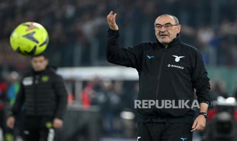 Pelatih kepala SS Lazio Maurizio Sarri. 