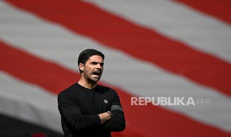 Pelatih Arsenal Mikel Arteta.