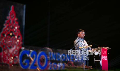 Menkominfo Johnny G Plate. Delegasi Indonesia membahas perkembangan teknologi dan kaitannya dengan perlindungan data dan keamanan siber dalam World Economic Forum (WEF) yang berlangsung di Davos, Swiss.