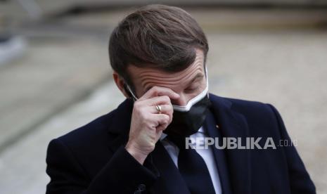 Komisi Khusus Prancis Dukung RUU yang Targetkan Muslim. Presiden Prancis Emmanuel Macron.