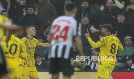 Borussia Dortmund meraih kemenangan 1-0 atas Newcastle United dalam pertandingan Liga Champions di Stadion St James' Park, Kamis (26/10/2023) dini hari WIB. 