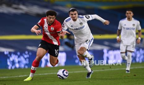 Jalannya laga Leeds vs Soton tengah pekan kemarin.