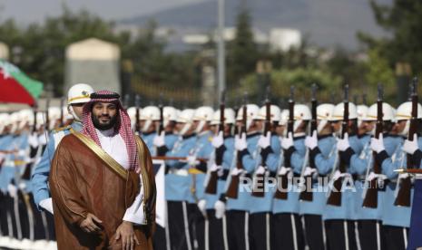 Putra Mahkota Arab Saudi Mohammed bin Salman. Arab Saudi Bantah Putra Mahkota bin Salman Olok-Olok Presiden AS