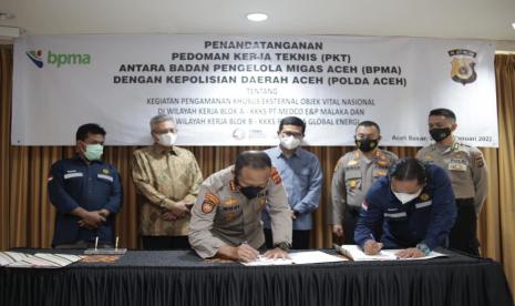 Perkuat Keamanan Wilayah, BPMA, Medco E&P Malaka dan PGE Kolaborasi dengan Polda Aceh