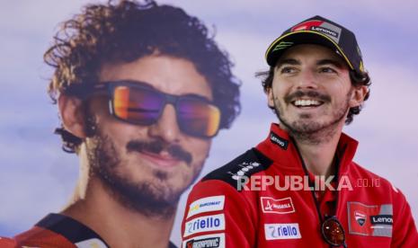 Pembalap Italia yang menjadi juara MotoGP 2023 Francesco Pecco Bagnaia 