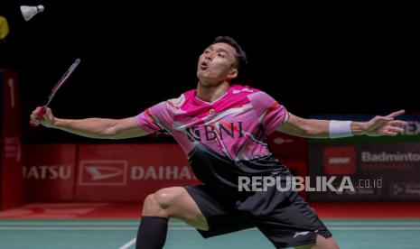 Pebulu tangkis tunggal putra Indonesia, Jonatan Christie alias Jojo.