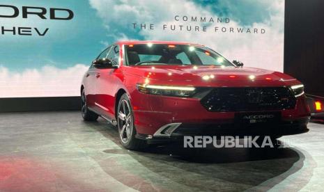 PT Honda Prospect Motor merilis sedan premium terbaru, All New Honda Accord RS e:HEV di Jakarta, Kamis (7/12/2023). 