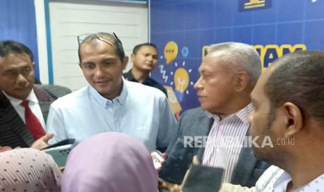 Wakil Menteri Hukum dan Hak Asasi Manusia (Wamenkumham) Prof Edward Omar Sharif Hiariej menjadi pembicara dalam Kumham Goes to Campus di Universitas Victory Sorong, Provinsi Papua Barat Daya pada Kamis (10/8/2023). 