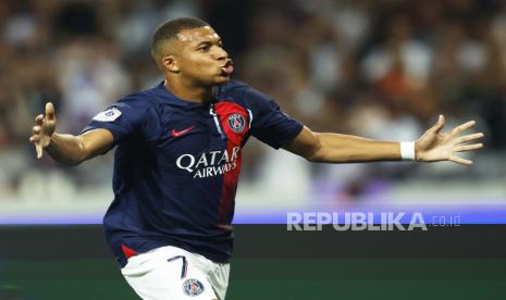 Striker Paris Saint-Germain (PSG) asal Prancis, Kylian Mbappe, yang kini diincar Real Madrid.