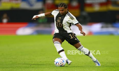 Serge Gnabry dari Jerman berpeluang mengisi tempat Leroy Sane di starting line up lawan Jepang. Sane absen karena cedera lutut.