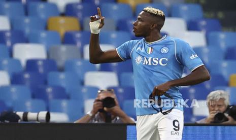 Penyerang Napoli Victor Osimhen.