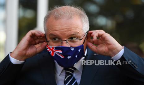 PM Australia Terima Dosis Pertama Vaksin Covid-19. Perdana Menteri Australia Scott Morrison.