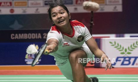 Pebulu tangkis tunggal putri Indonesia Ester Nurumi Tri Wardoyo.