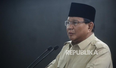 Ketua umum Partai Gerindra, Prabowo Subianto.