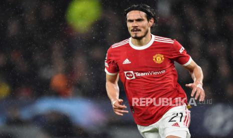 Striker Manchester United Edinson Cavani.