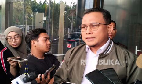 Kepala Bagian Pemberitaan KPK, Ali Fikri saat memberikan keterangan pers di Gedung Merah Putih KPK, Jakarta Selatan, Senin (21/8/2023).