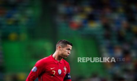 Penyerang Portugal, Cristiano Ronaldo. 