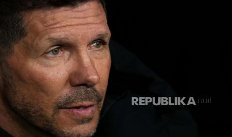 Pelatih Atletico Madrid dan juga mantan pemain Lazio, Diego Simeone.