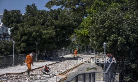 Pembangunan jalan (ilustrasi). Gubernur Sumatera Utara, Edy Rahmayadi mengatakan jalan alternatif Medan-Berastagi, via Kutalimbaru, selesai 2024.