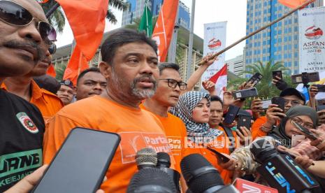 Presiden Partai Buruh sekaligus Presiden Konfederasi Serikat Pekerja Indonesia (KSPI) Said Iqbal.