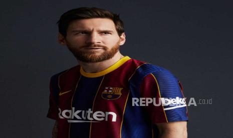  Foto handout yang disediakan oleh FC Barcelona yang menunjukkan kapten dan striker Argentina Leo Messi dengan kaos FC Barcelona untuk seasson 2020/21 di Barcelona, ??Spanyol, 05 September 2020. Messi mengumumkan pada 04 September dalam sebuah wawancara dengan goal.com yang akan tetap ada musim ini di tim karena 