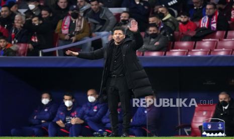 Pelatih Atletico Madrid, Diego Simeone.