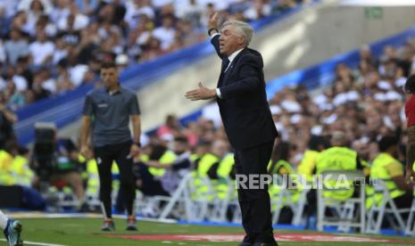 Pelatih Real Madrid Carlo Ancelotti. 