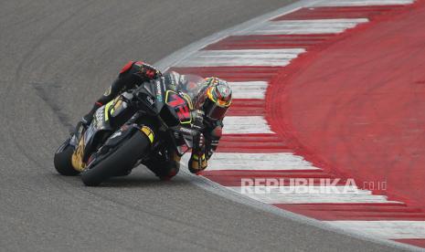 Pembalap Italia Marco Bezzecchi dari Mooney VR46 Racing Team.