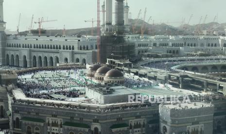 Masjidil Haram menjelang puncak ibadah haji tahun 1444 Hijriyah, Kamis (22/6/2023).