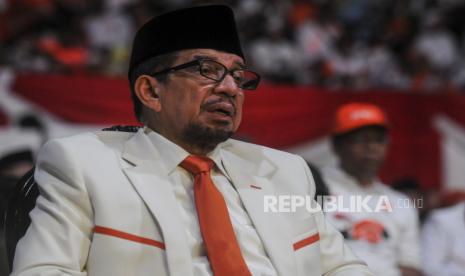 Ketua Majelis Syuro PKS - Salim Assegaf Al Jufri mengaku partainya tidak kapok berkoalisi dengan Partai Gerindra. Republika/Putra M. Akbar 