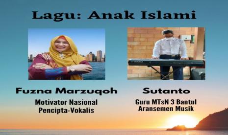 Motivator Nasional dan Guru MTsN 3 Bantul, Kolaborasi Membuat Lagu “Anak Mulia”