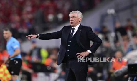 Pelatih Real Madrid Carlo Ancelotti.