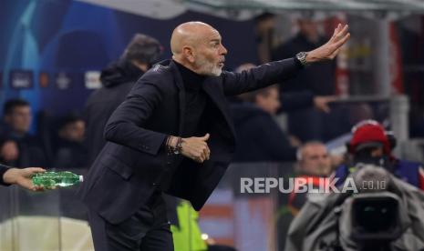 Pelatih AC Milan, Stefano Pioli.