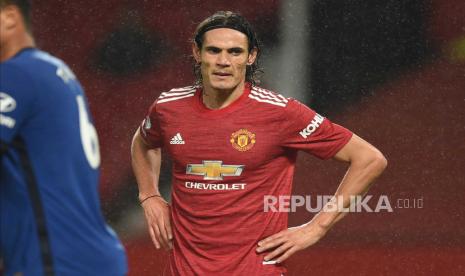 Penyerang Manchester United Edinson Cavani.