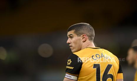 Conor Coady dari Wolverhampton Wanderers. Everton berhasil meminjam Coady dari Wolves pada bursa transfer musim panas 2022 ini.