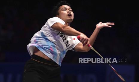 Pebulu tangkis Indonesia Anthony Sinisuka Ginting.