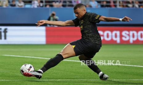 Penyerang Paris Saint Germain Kylian Mbappe