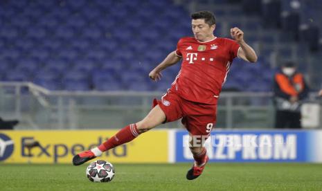 Penyerang Bayern Muenchen Robert Lewandowski.