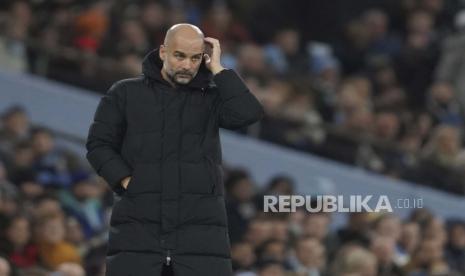 Pelatih kepala Manchester City Pep Guardiola.