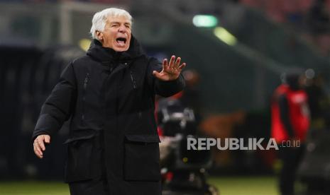 Pelatih Atalanta Gian Piero Gasperini.